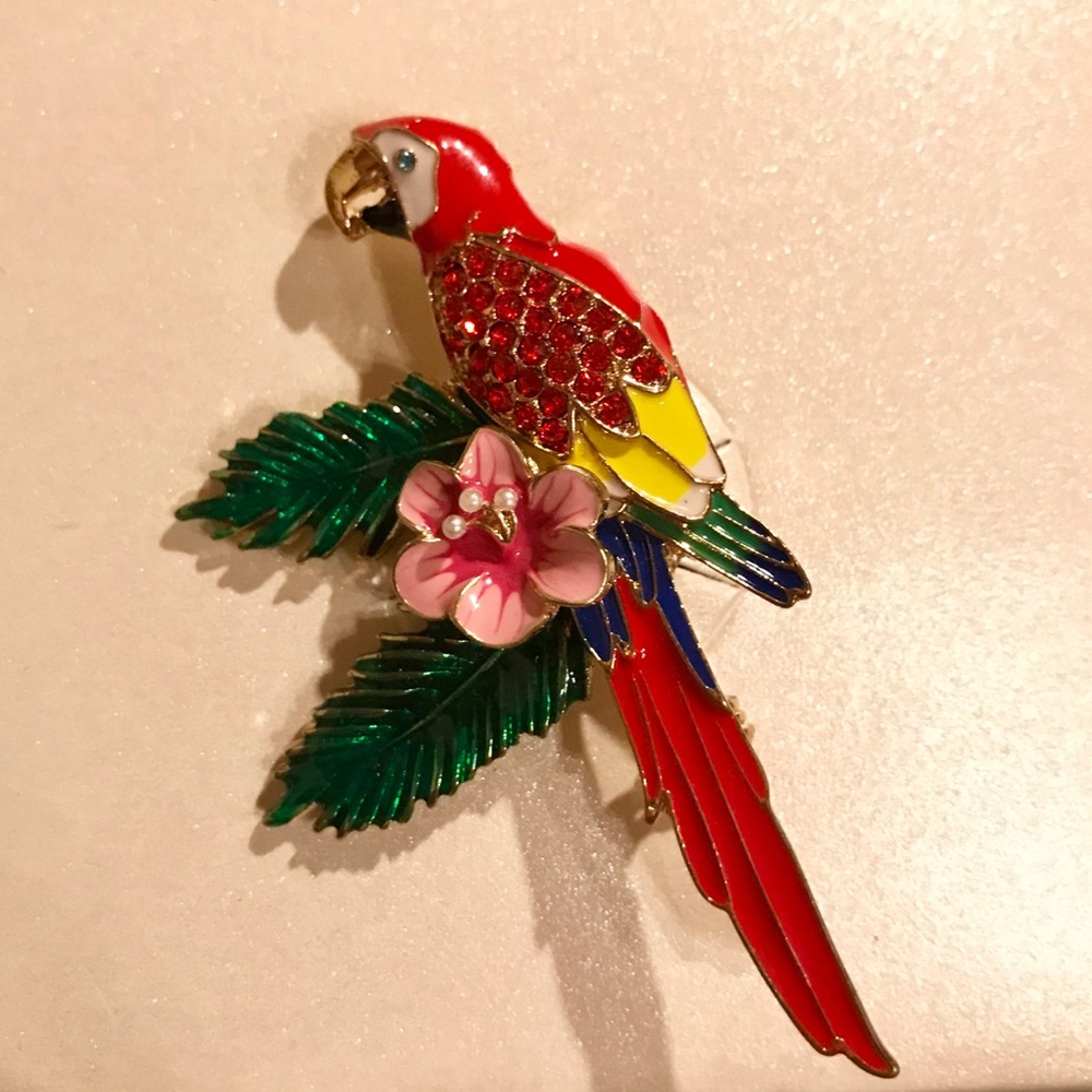 Anne Klein Parrot Pin 🦜